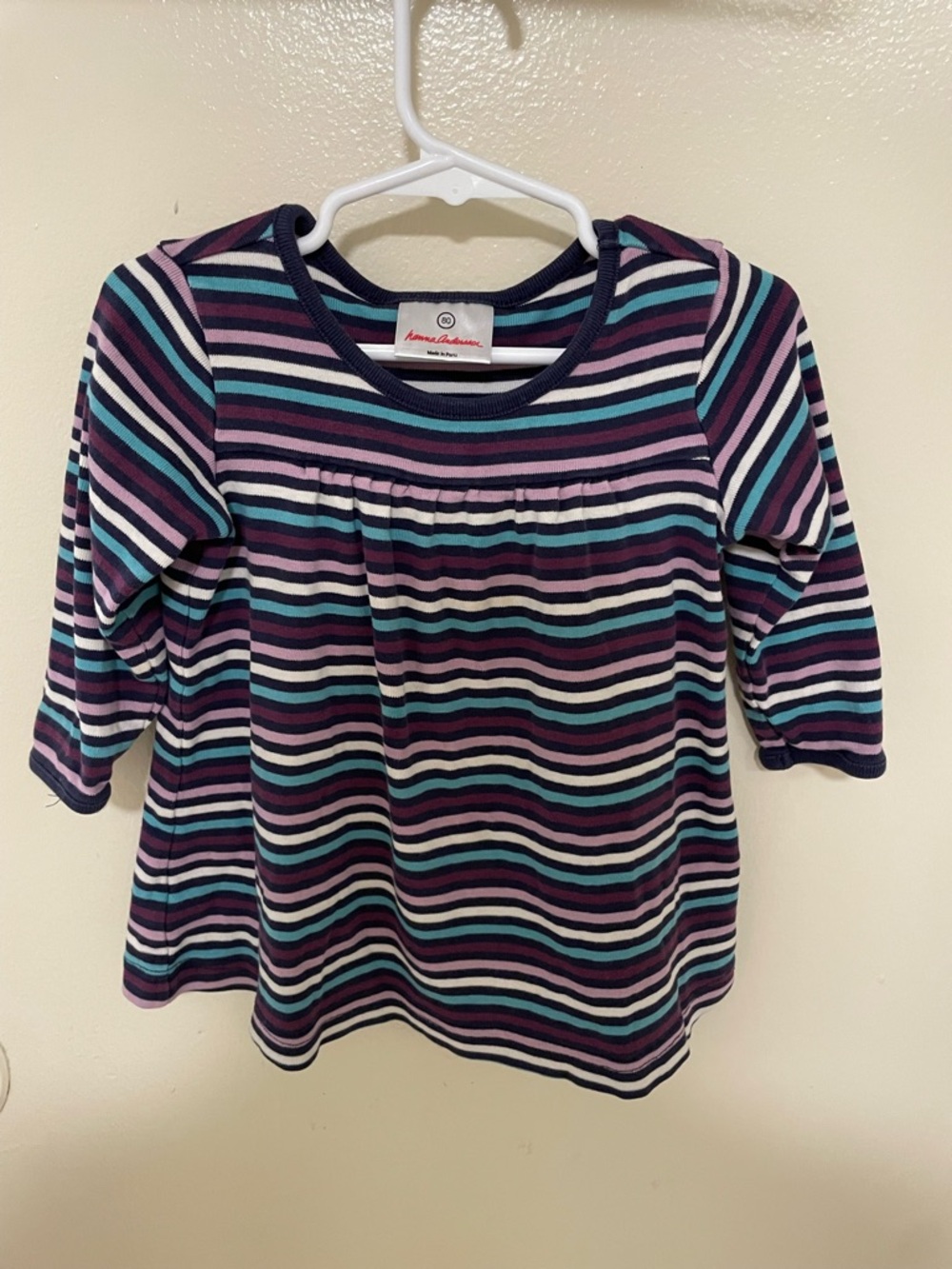 ✨Kids Hanna Anderson Striped Shirt Size 18-24mnths